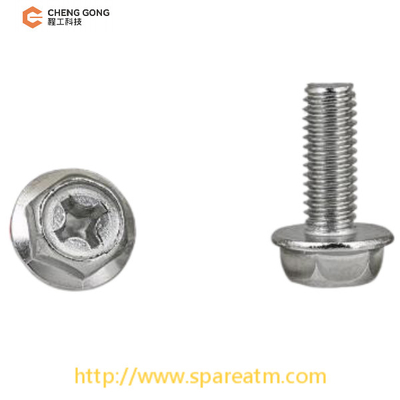 M4*6 Hexagon 7.0 NCR S2 Channel Cross Hexagon Screw Untuk Bagian NCR