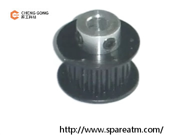 Aluminium Belt Pulley Gear Diebold ATM Mesin Bagian 29-008350-000B